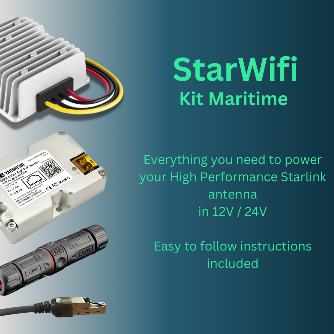 12V Conversion kit Starlink Maritime High Performance