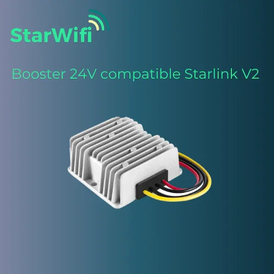 12 V/24 V DC converter compatibel met Starlink 3e generatie router voor campervan, camper, vrachtwagen, powerstation, mobiel gebruik 12 V/24 V DC converter compatibel met Starlink 3e generatie router voor campervan, camper, vrachtwagen, powerstation, mobiel gebruik